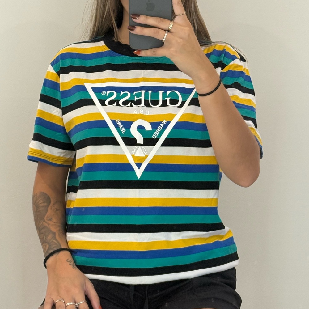 Guess Multicolor Striped Top